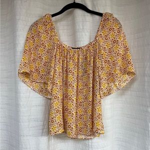 Ann Taylor floral blouse Small Petite NWT